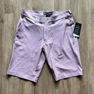 TravisMathew Save The Day Shorts Grapeade 11" Inseam Size 30 NWT